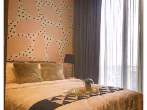 For sale: The Line Chatuchak-Mochit, 35th floor, street view, no buildings blocking it, fully furnished, decorated, ready to move in. Reserve now.