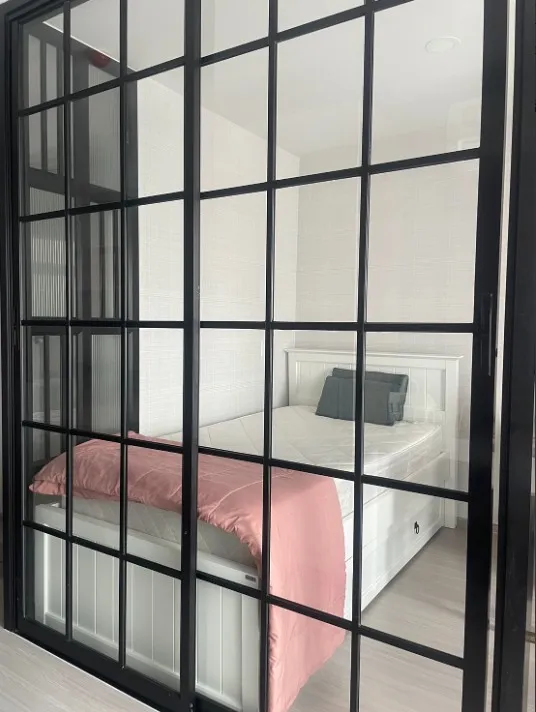 For rent!! Aspire Asoke-Ratchada, studio room, 5th floor, Building D, comes with complete amenities. Hurry and reserve now!!