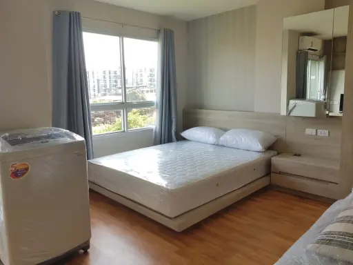 For rent, Lumpini Ville Sukhumvit 76 - Bearing Station, 2 rooms, nice decoration. Complete facilities. Hurry up to reserve.