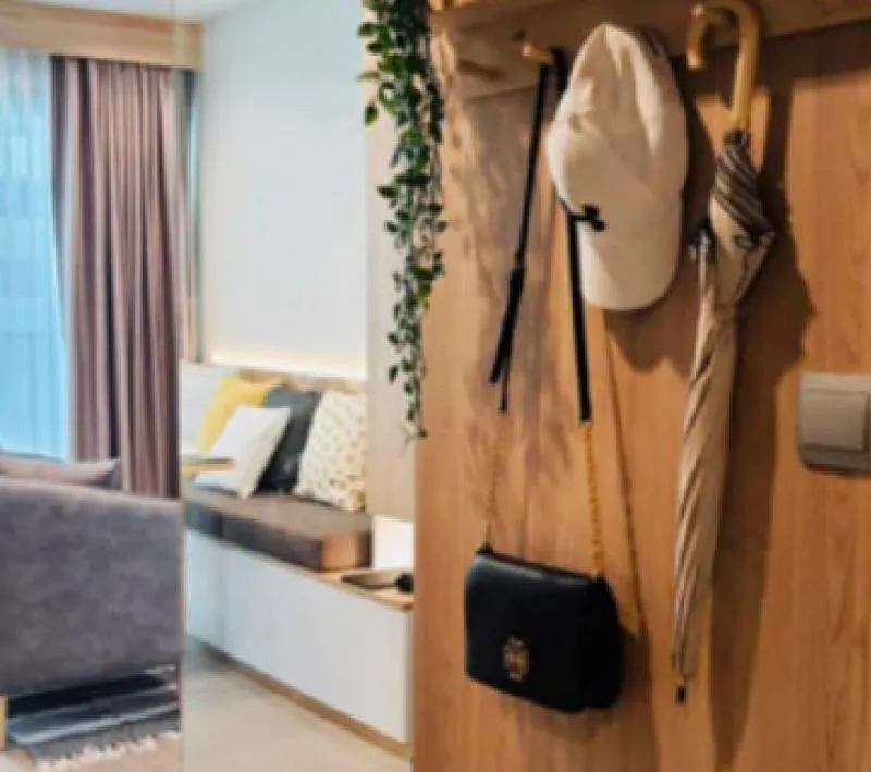 For rent condo Life Ladprao, 2 bedrooms, very beautiful decoration, full furniture, full appliances, hurry up to reserve.