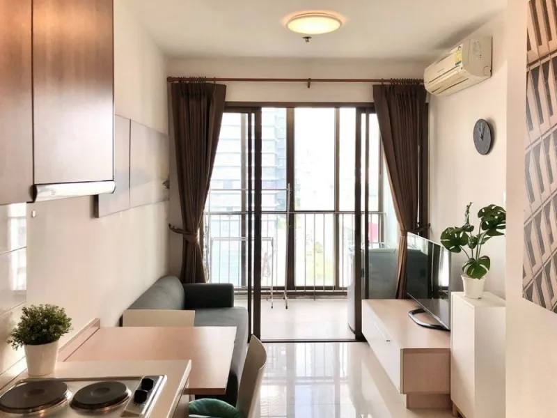 ให้เช่า Ideo Mix Sukhumvit 103 ห้องตกแต่งสไตล์มินิมอล เฟอร์ครบ หิ้วกระเป๋าใบเดียวเข้าอยู่ได้เลย