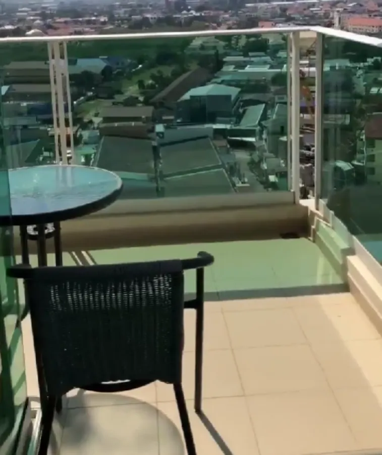 For sale, City Garden Tower, Pattaya, 2 balcony views, fully furnished, ready to move in. Can't wait any longer