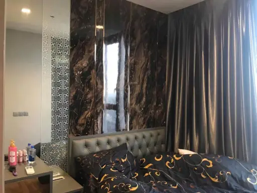 For Sale The Line Chatuchak-Mochit Beautiful built-in room, unique style, good location, near BTS, MRT Chatuchak, interested urgently.
