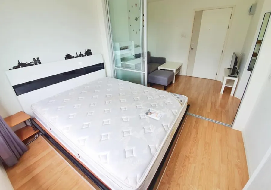 Condo for rent, Lumpini Ville Sukhumvit 77, beautiful room, ready to move in, complete form, near BTS, don't miss it!