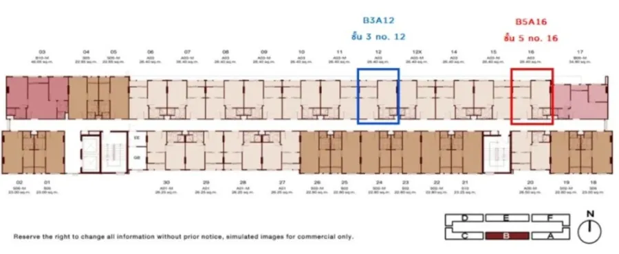 Selling down payment New Cross Khu Khot Station, 5th floor, position 16, very nice location, hurry and reserve now, don't miss it.