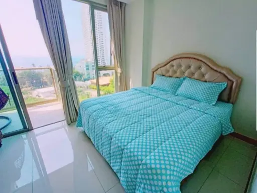 Condo for rent, The Riviera Wongamat Beach (North Pattaya), sea view, Koh Lan, beautiful view, fully furnished.
