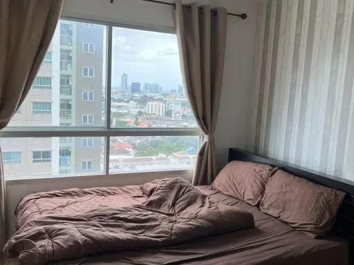Condo for rent, Lumpini Ville Nakhon In, 19th floor, pool view, fully furnished room ready to move in Hurry up to reserve it.