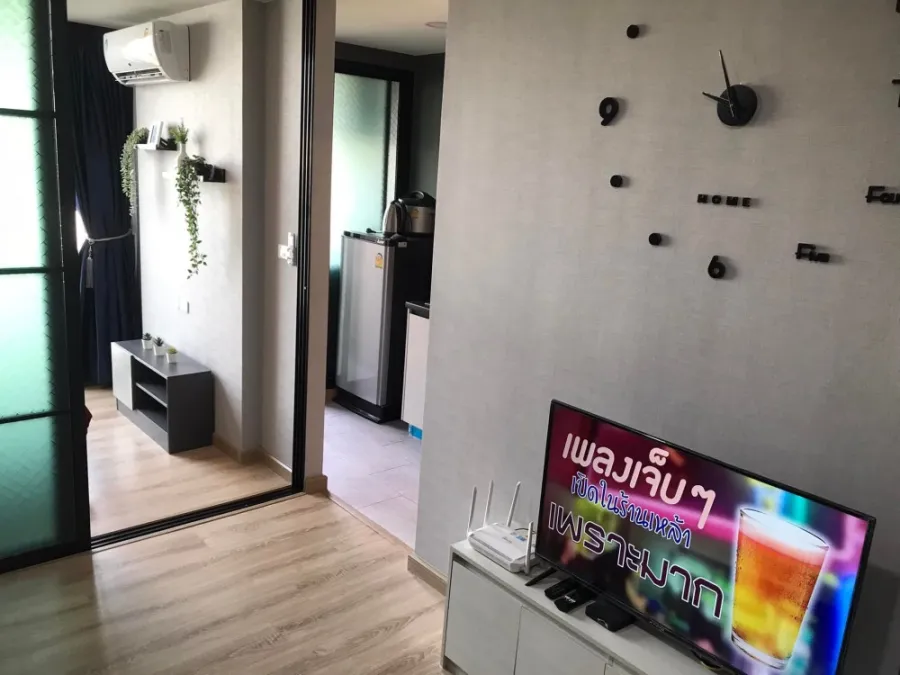 For rent, The Cube Loft Ladprao 107, nice room, fully furnished and electrical appliances. Well, this must be reserved.