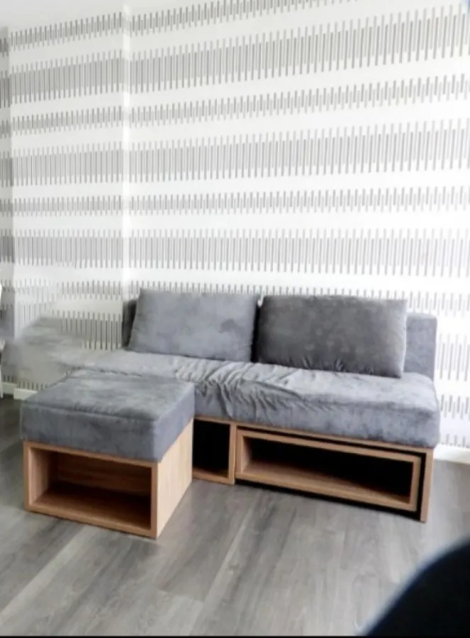 For rent!! D Condo Campus Resort, Abac Bangna, Abac, 4th floor, Building E, fully furnished, ready to move in, don't miss it!!