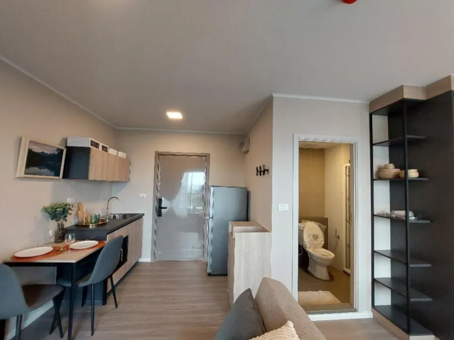 For rent, D Condo Hideaway Rangsit, complete electrical appliances, convenient transportation, don't wait.