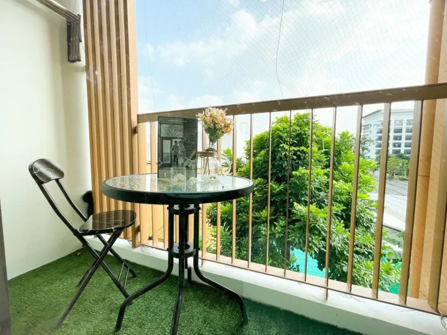 Selling The Privacy Ngamwongwan 18, beautifully decorated room, luxurious, very inviting, built-in wall in the whole room You can't miss it.