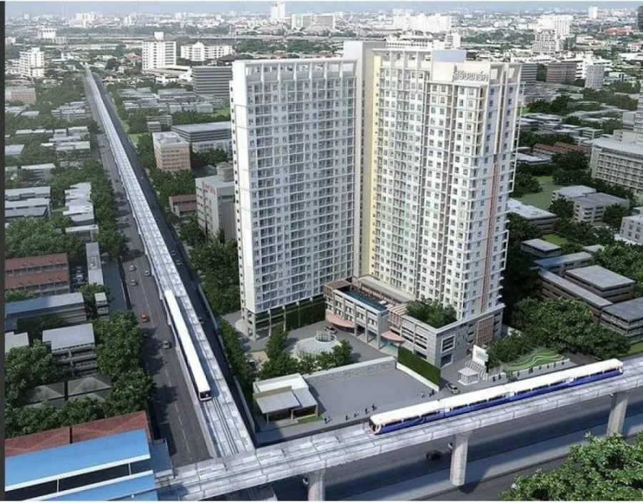 Condo for rent, Rich Park @ Bangson, high floor, beautiful clear city view. All electrical appliances are finished here.