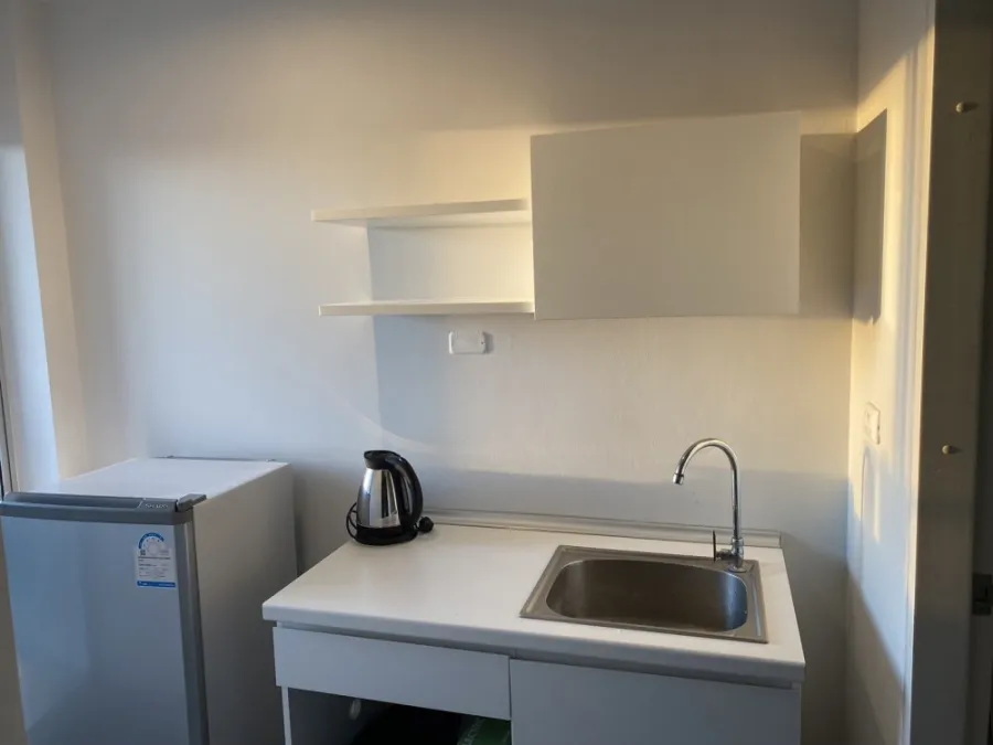 Condo for rent, The Kit Line Bangkadi, room divided into proportions. Fully furnished + electrical appliances. Good price. Book now.