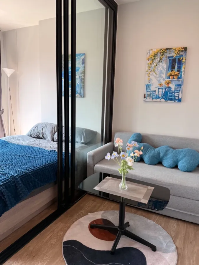 Modiz Sukhumvit 50 condo for rent. Rooms are clearly partitioned and come fully furnished. Book now!