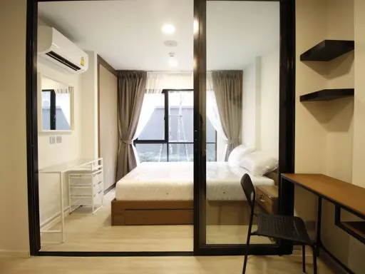 วิวสวนส่วนตัว (สุดหายาก) ตึก B ชั้น 1 ใครชอบความเป็นส่วนตัวและความร่มรื่นต้องห้องนี้ บอกเลยว่าห้ามพล images