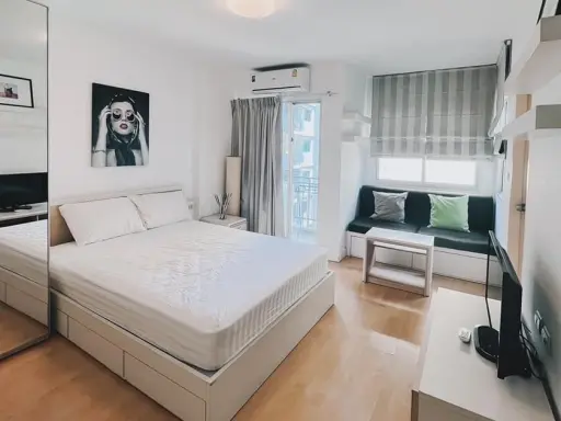 ให้เช่า มายคอนโด สุขุมวิท 81 ห้องตกแต่งโทนสีละมุนตา เฟอร์นิเจอร์ครบครัน มาแต่ตัวเข้าอยู่ได้เลย images