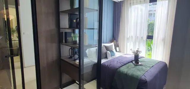 ขายดาวน์ คอนโด Nue Cross Khu Khot Station 1 Bedroom ชั้น 7 ห้องเงียบสงบไม่ติดปัญหาเรื่อง ซื้อเลยจ้า images