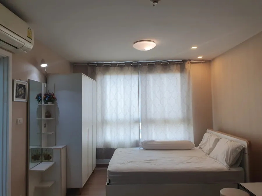 For Rent Plum Condo พหลโยธิน 89 ชั้น 7 ห้อง STUDIO ตกแต่งด้วยเฟอร์สีขาว สบายตา ห้ามพลาด