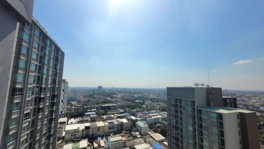 ให้เช่า คอนโด เดอะ พาร์คแลนด์ รัชดา-ท่าพระ ห้องทิศใต้ วิวบางกระเจ้า ตกแต่งเฟอร์นิเจอร์ครบ