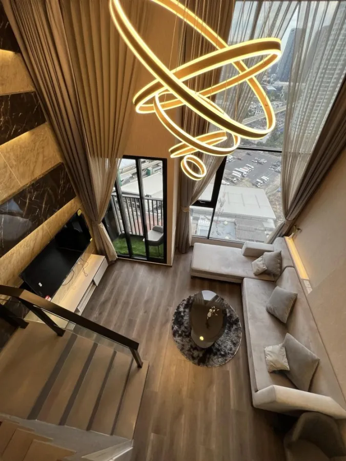 For rent Knightsbridge Space Ratchayothin Duplex, Living space 37 sq.m. ชั้น 20 ต้องรีบมาจอง