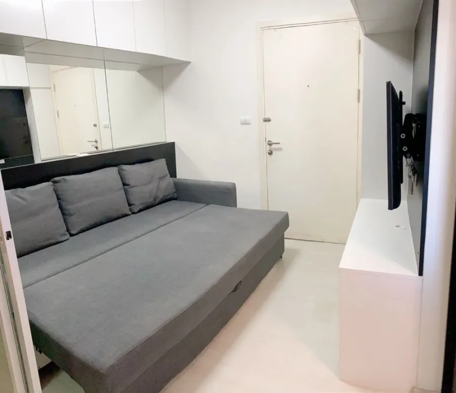 Condo ปล่อยเช่า วิวรถไฟฟ้า โซฟาเบดกางนอนได้สบายมาก ห้ามพลาดนะ