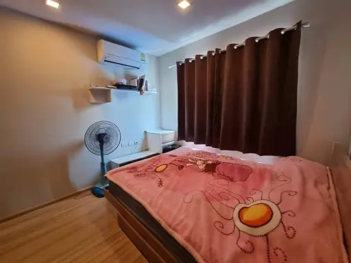 For sale, Lutino Condo Rattanathibet, 4th floor, the partition room is very well proportioned. Comes in a pocket-friendly price You can't reserve it a