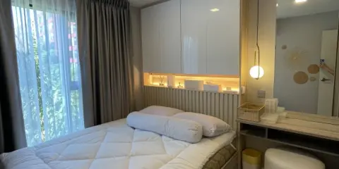 ให้เช่า เคฟ ทียู ห้องใหญ่ ติดหัวมุม สไตล์ Minimal พร้อม Built-in จัดเต็ม Fully Furnished จองเลย