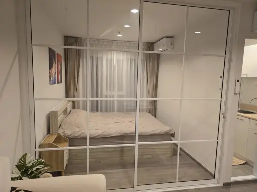 For rent: Regent Home Bangna, minimalist style room, complete here, hurry up and reserve today, don't wait.