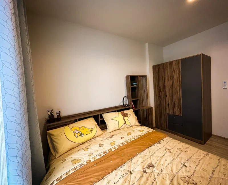 For rent THE BASE Garden Rama 9 ห้องแต่งน่าอยู่ ชั้น 18 ได้วิวสูง พร้อมสิ่งอำนวยความสะดวกครบอย่าพลาด