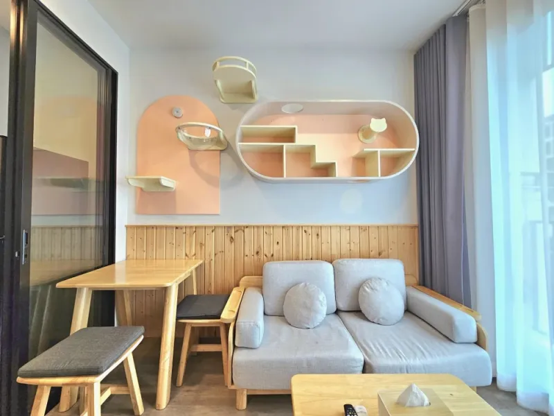 ให้เช่า BRIXTON Pet&Play สุขุมวิท 107 ตึก C ห้องทิศเหนือ แดดเช้า แต่งห้องสไตล์ Minimal เหมาะสำหรับเลี้ยงสัตว์สุดๆ