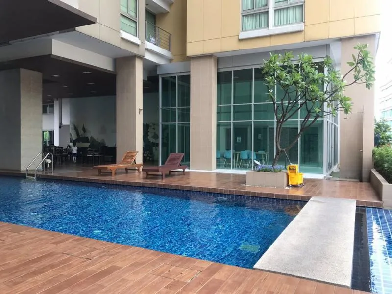 My Resort Bangkok for rent, beautiful room, fully furnished, ready to move in, 20th floor, beautiful view, golden location, near MRT, hurry up to rent