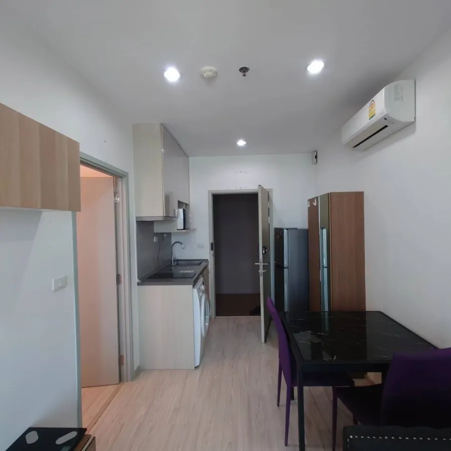 Condo for rent or sale, Ideo Mobi Sukhumvit Eastgate, nice room, modern style, soft tones, don't miss it