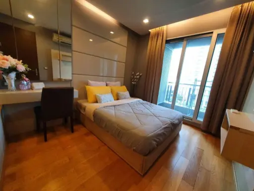FOR RENT CONDO The Address Asoke, decorated in LUXULY style, super luxurious, Sky Kitchen, not booking is a big mistake.