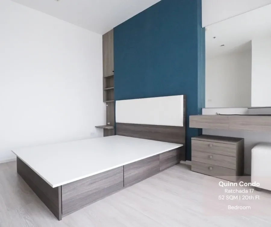 ให้เช่า ขาย Quinn Ratchada 17 ชั้น 20 วิวโล่ง ห้องแต่งครบ พร้อมเข้าอยู่ จองเลย อย่ารอช้า