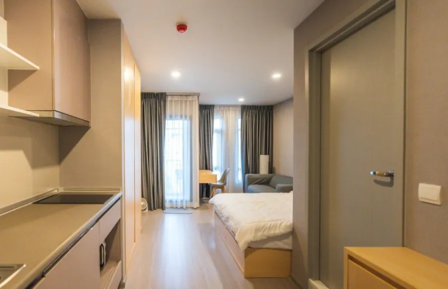 ให้เช่า!! คอนโด แอสปาย อโศก-รัชดา ห้อง studio ตกแต่งสวย ห้องโทนขาวสบายตา ราคาสบายใจ ห้ามพลาดดดด!!