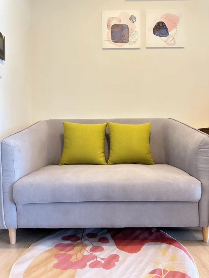 For rent Chewathai Kaset Nawamin, 8th floor, beautiful room, fully furnished, just carry your bags and move in immediately. Book now, don't miss it.