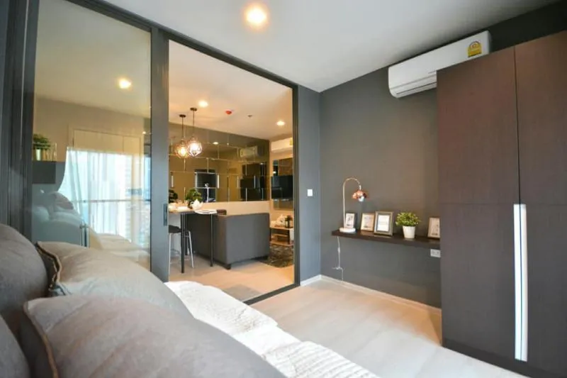 Condo for rent, Life Sukhumvit 48, very beautiful room, luxurious furniture, convenient transportation, close to the BTS.