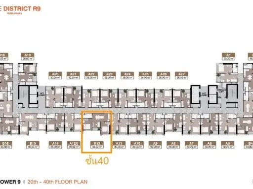 ขายดาวน์ Noble Nue District R9 ชั้น 40 โครงการดี ทำเลน่าอยู่ จองเลย ห้ามพลาด ด่วนๆจ้า