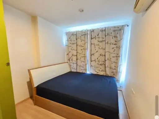 For rent, The Base Chaengwattana, 1 bedroom, 1 bathroom, appliances and furniture ready, good price, book now.