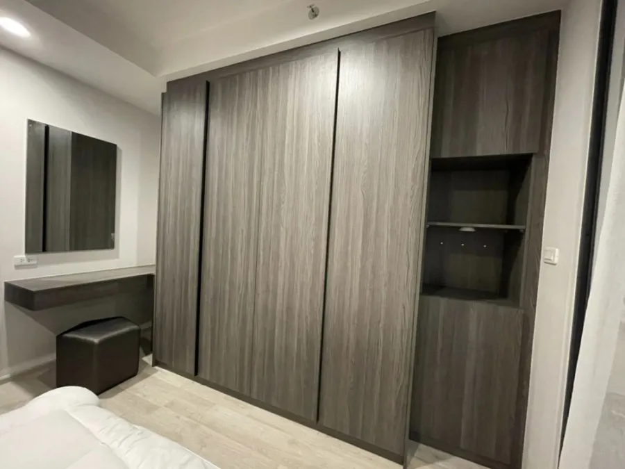 Condo for rent Ideo Ratchada-Sutthisan. room ready Decorated in gray-white tones has a height of 14th floor north