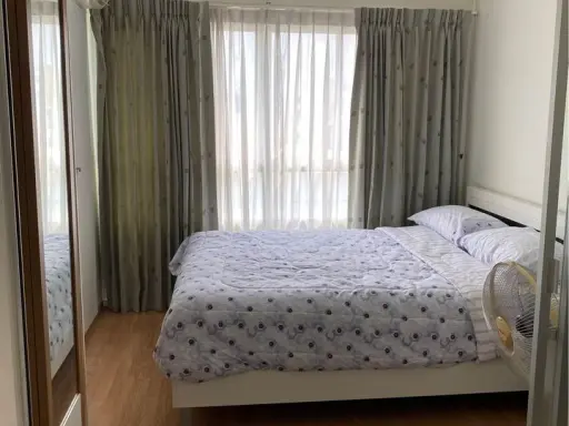 Sell Lumpini Ville Ramkhamhaeng 60/2, unblocked view, 1 bedroom, fully furnished. You can carry your bag and move in immediately.