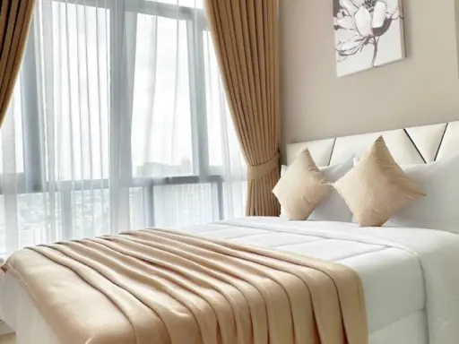 Condo for rent, Metro Sky Prachachuen, 20th floor, high view, room decorated in white tones, pleasing to the eye, comfortable price, hurry and reserve