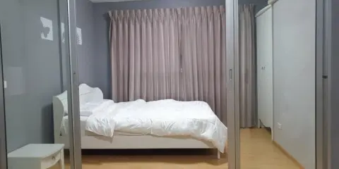 คอนโดให้เช่า D condo รัตนาธิเบศร์ 1 ห้องนอน 1 ห้องน้ำ มาพร้อมเฟอร์ เครื่องใช้ไฟฟ้าครบ รีบมาจองเลย