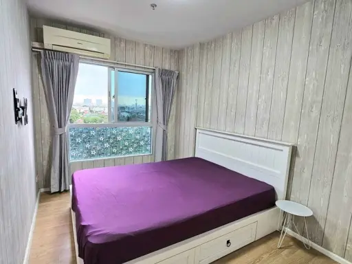 For Rent Parkland Lite Sukhumvit - Pak Nam Get an open city view, airy, comfortable for the eye, fully furnished, very inviting, book now.