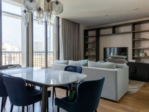 For rent sell Park 24 Origin Phrom Phong, 2-bedroom premium room, beautiful open view in 3 directions, decorated in a luxurious Scandinavian style. images