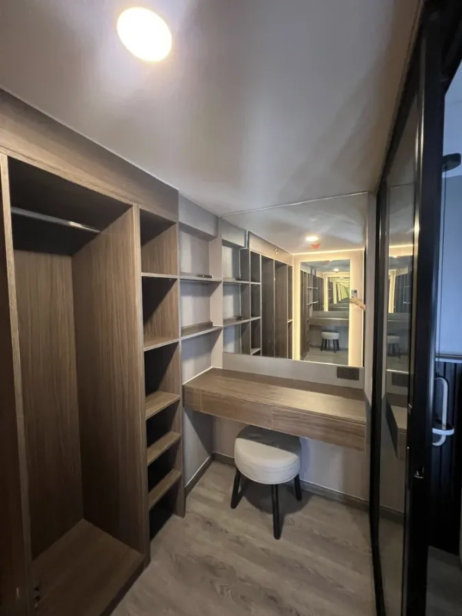 For rent The Origin Ladprao - Bangkapi ห้อง Duo space ชั้น 21 วิวรถไฟฟ้า แต่งครบจบที่นี่
