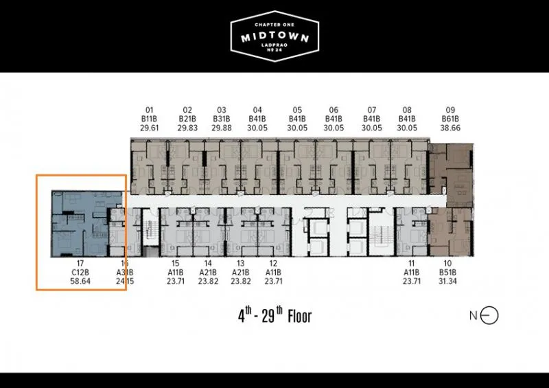 นี่มันห้องในฝัน!! ขายคอนโด Chapter One midtown ลาดพร้าว 24 2นอน2น้ำ ห้องมุม พร้อมเฟอร์ครบ วิวโคตรสวย