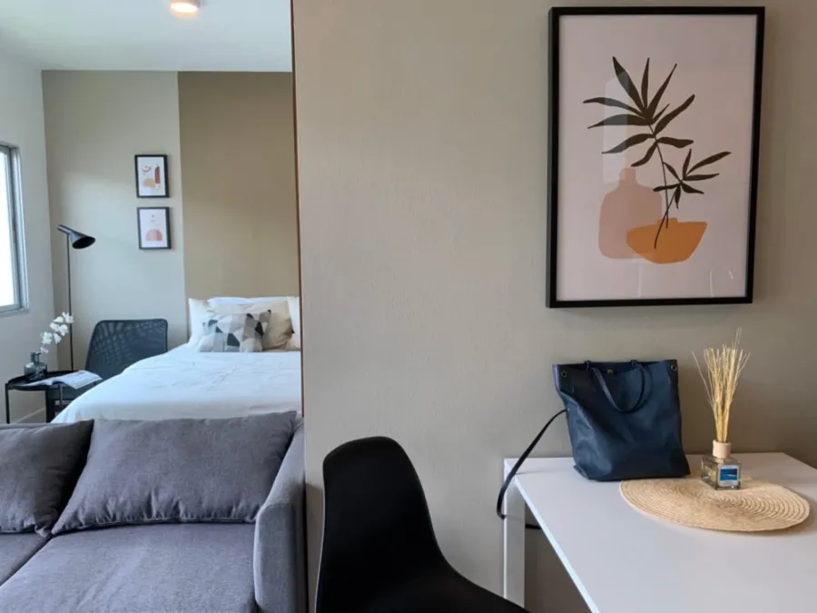 Condo for rent, A Space Sukhumvit 77, 7th floor, fully furnished, ready to move in, convenient transportation, friendly price, don't miss it!!