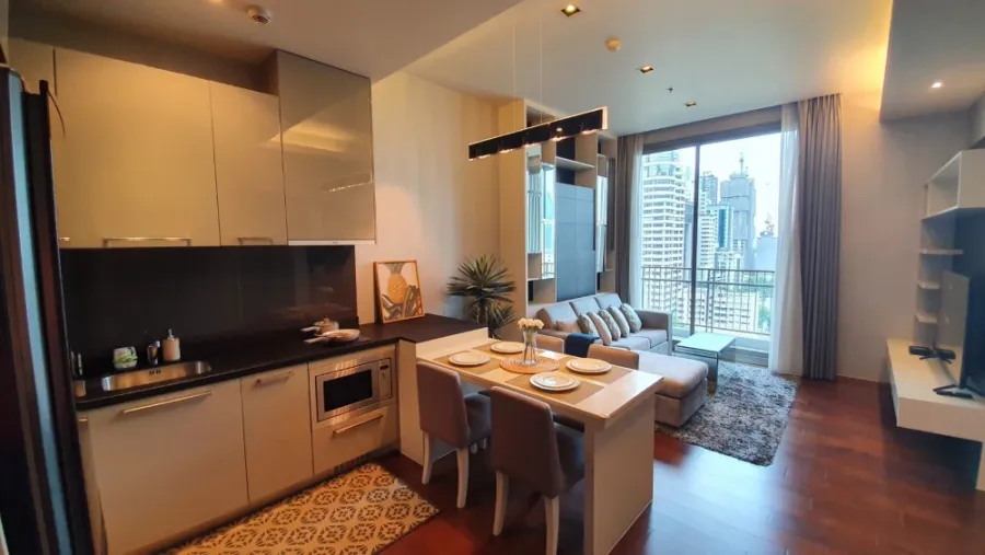 For sale or rent: Quattro by Sansiri, 12A floor, corner room, open city view, fully equipped with amenities. Reserve now!