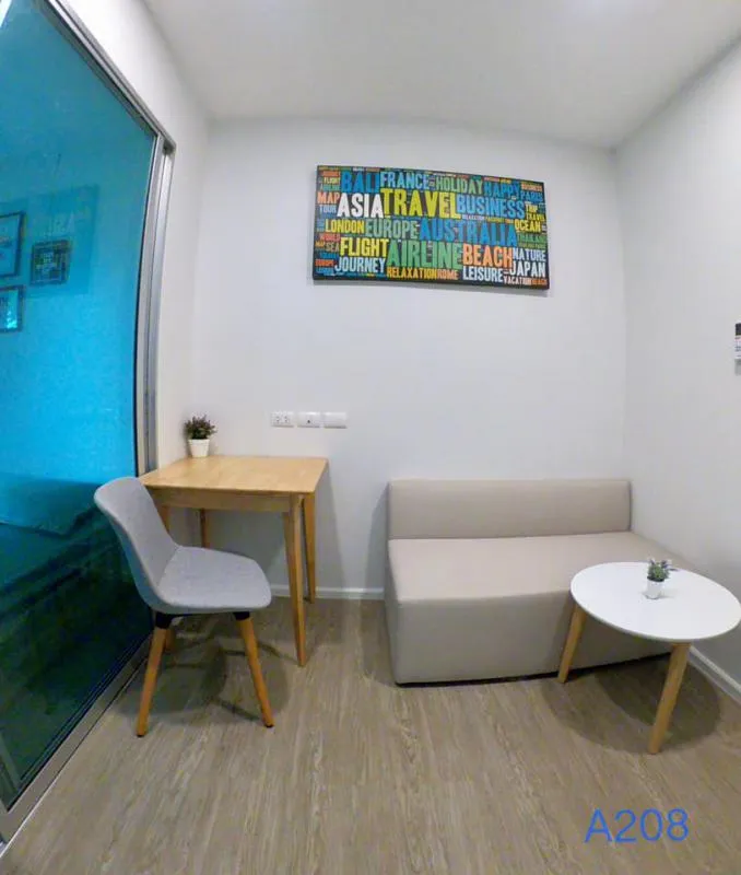 For rent, Happy Condo, Don Mueang, The Terminal, next to no one, garden view, quiet, you can come and own it!!